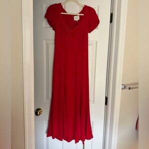 Reformation Afton Dress Lipstick Size 4 NWT